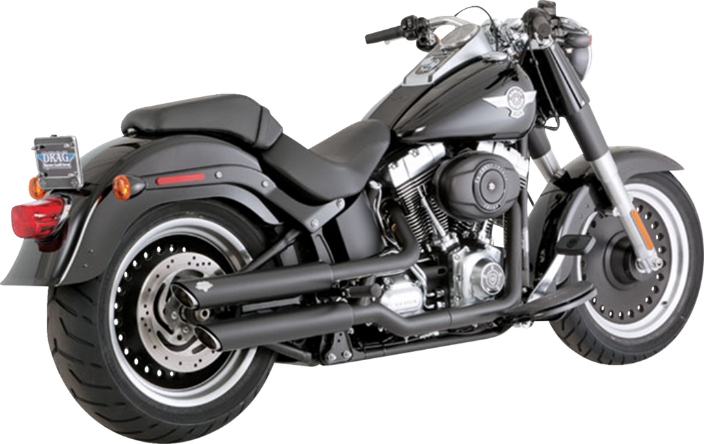 VANCE & HINES 3" Twin Slash Slip-On Mufflers - Black