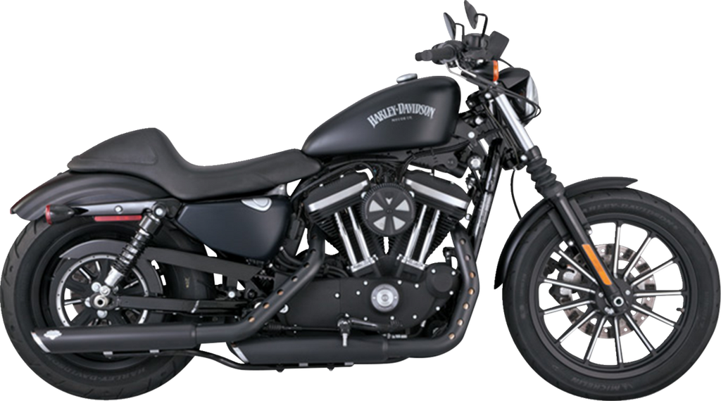 VANCE & HINES 3" Twin Slash Slip-On Mufflers - Black
