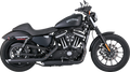 VANCE & HINES 3" Twin Slash Slip-On Mufflers - Black