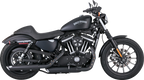 VANCE & HINES 3" Twin Slash Slip-On Mufflers - Black