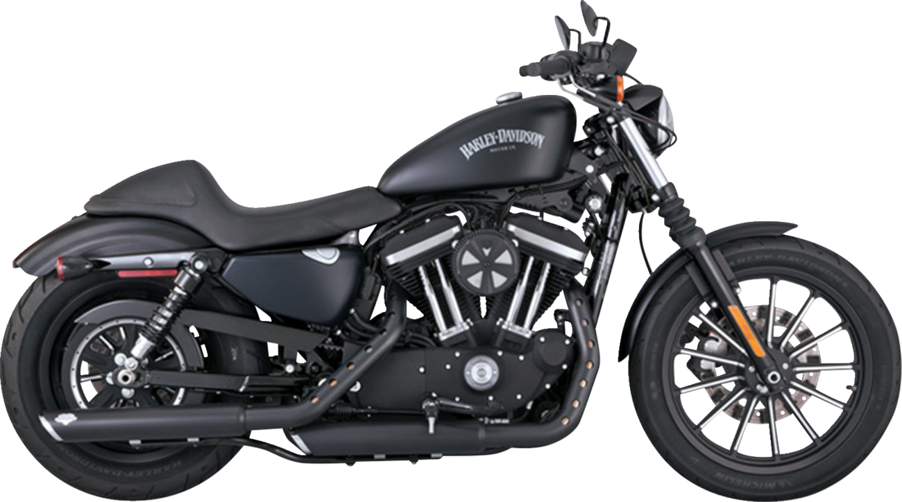 VANCE & HINES 3" Twin Slash Slip-On Mufflers - Black
