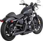 VANCE & HINES 3" Twin Slash Slip-On Mufflers - Black