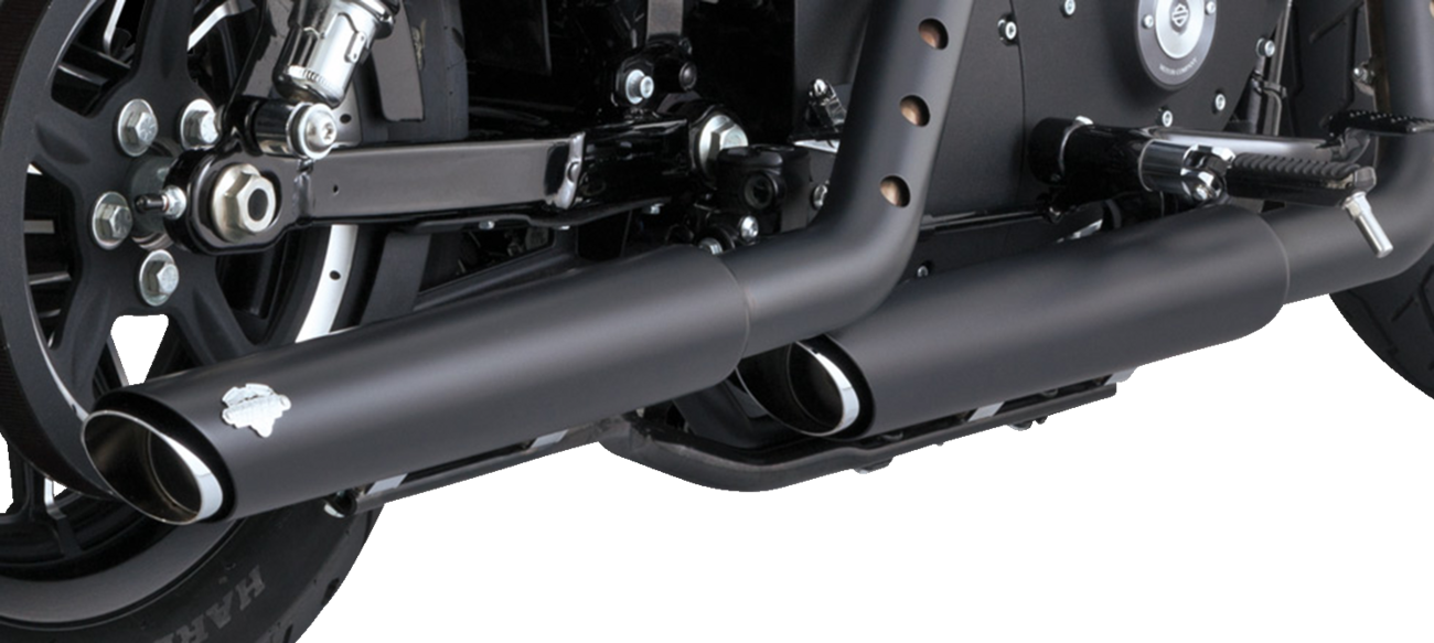 VANCE & HINES 3" Twin Slash Slip-On Mufflers - Black