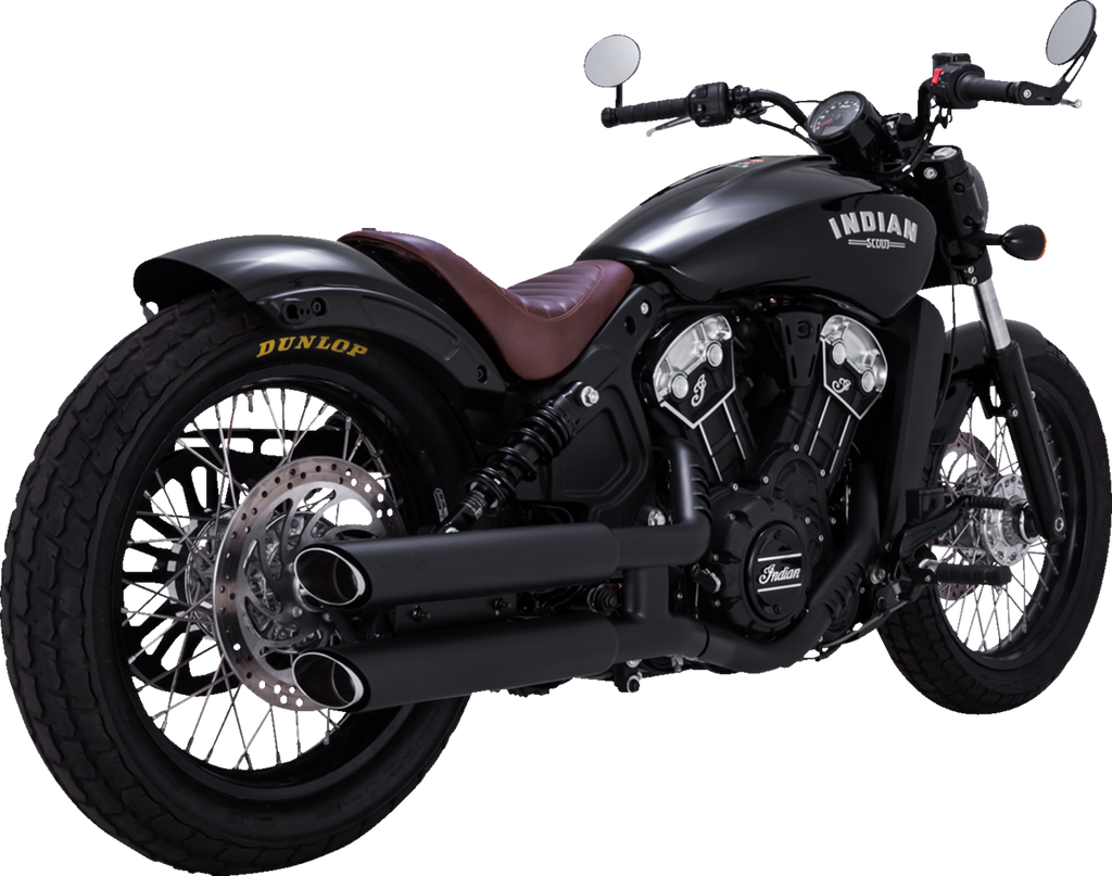VANCE & HINES 3" Twin Slash Slip-On Mufflers - Black