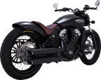 VANCE & HINES 3" Twin Slash Slip-On Mufflers - Black
