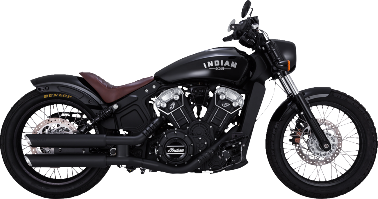 VANCE & HINES 3" Twin Slash Slip-On Mufflers - Black