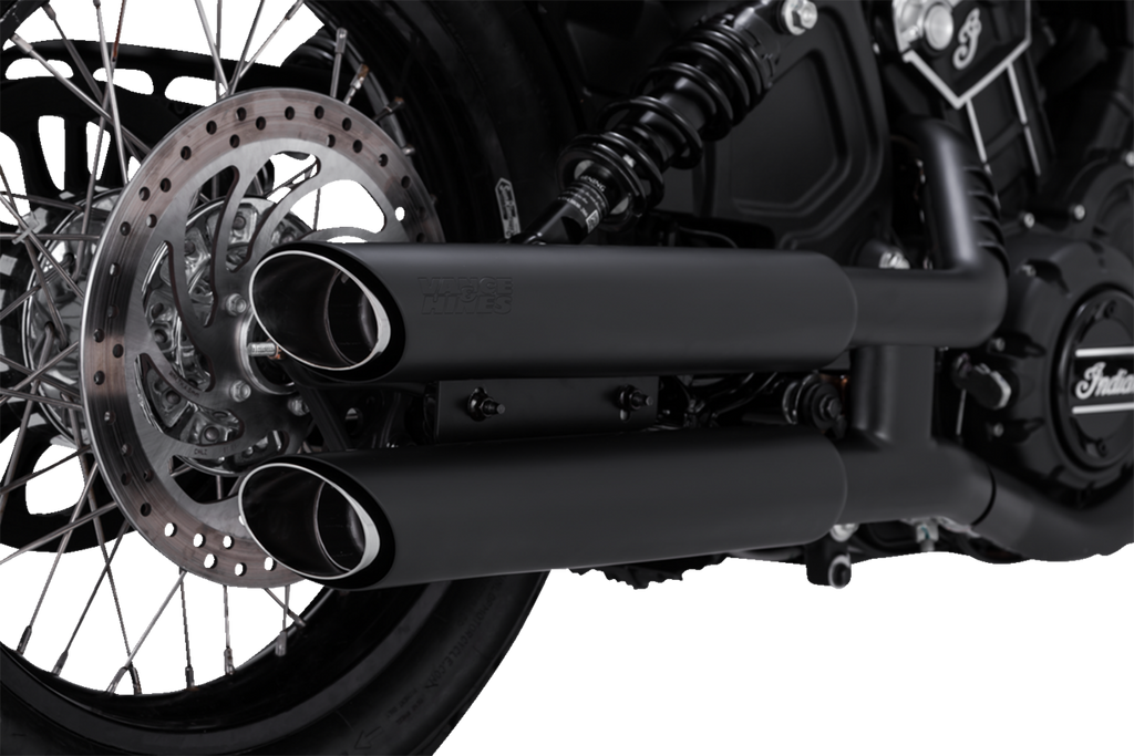 VANCE & HINES 3" Twin Slash Slip-On Mufflers - Black