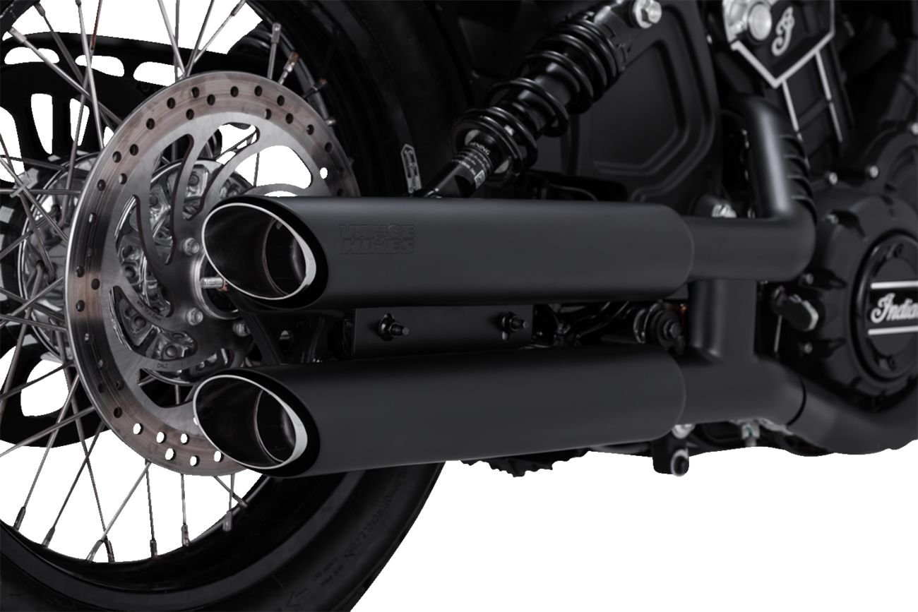 VANCE & HINES 3" Twin Slash Slip-On Mufflers - Black