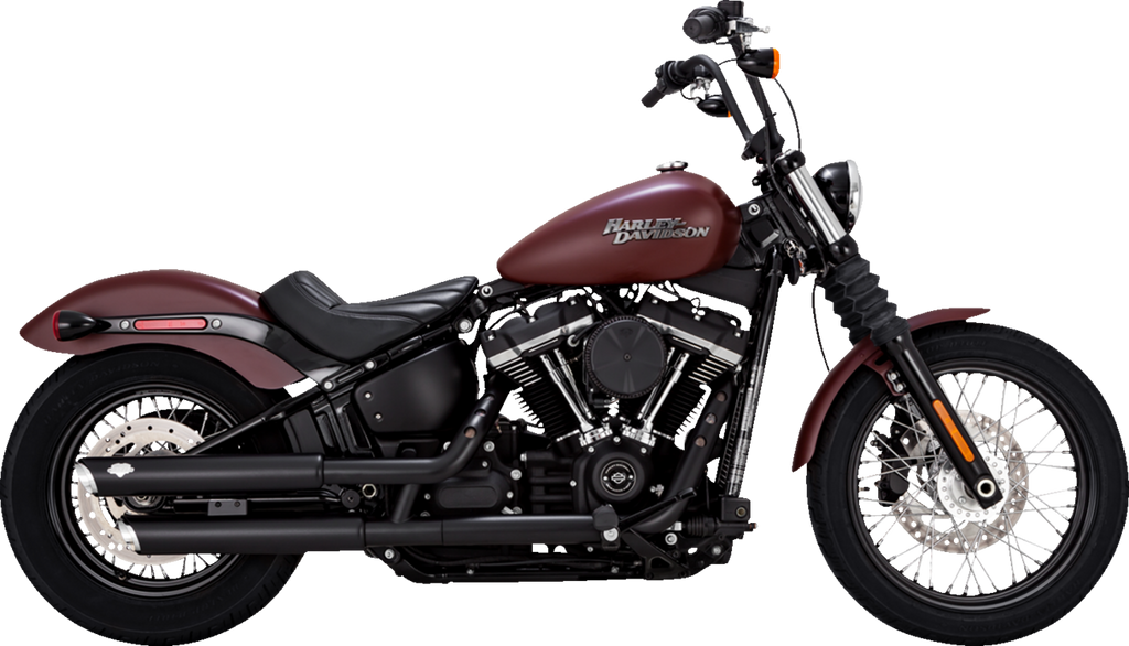 VANCE & HINES 3" Twin Slash Slip-On Mufflers - Black
