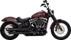 VANCE & HINES 3" Twin Slash Slip-On Mufflers - Black