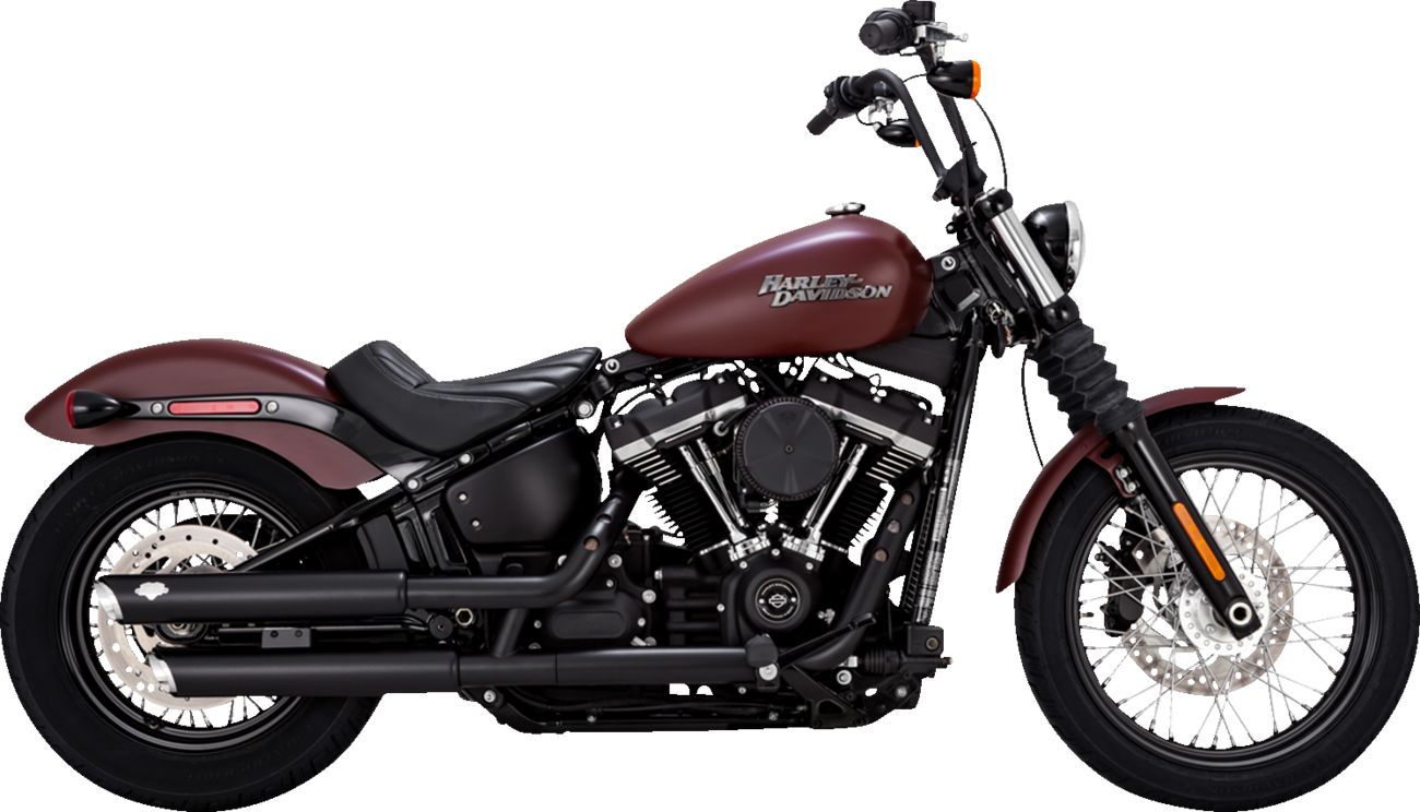 VANCE & HINES 3" Twin Slash Slip-On Mufflers - Black