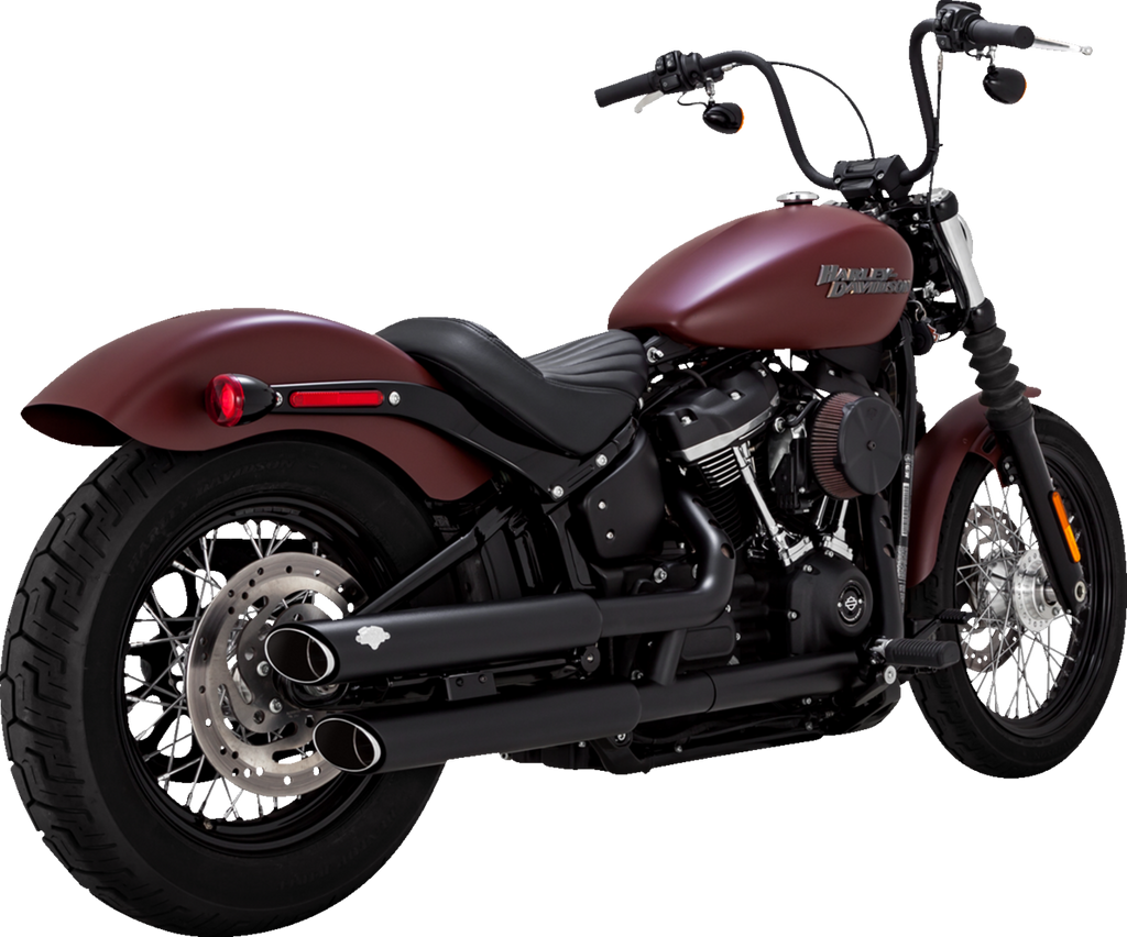 VANCE & HINES 3" Twin Slash Slip-On Mufflers - Black