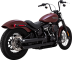 VANCE & HINES 3" Twin Slash Slip-On Mufflers - Black