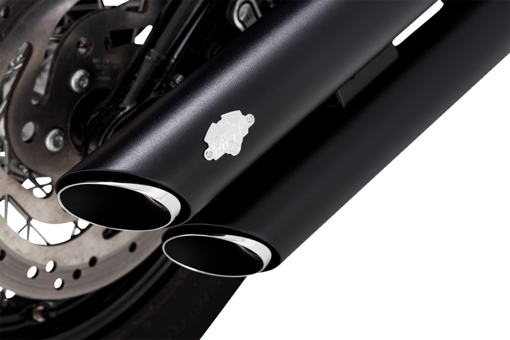 VANCE & HINES 3" Twin Slash Slip-On Mufflers - Black