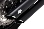 VANCE & HINES 3" Twin Slash Slip-On Mufflers - Black
