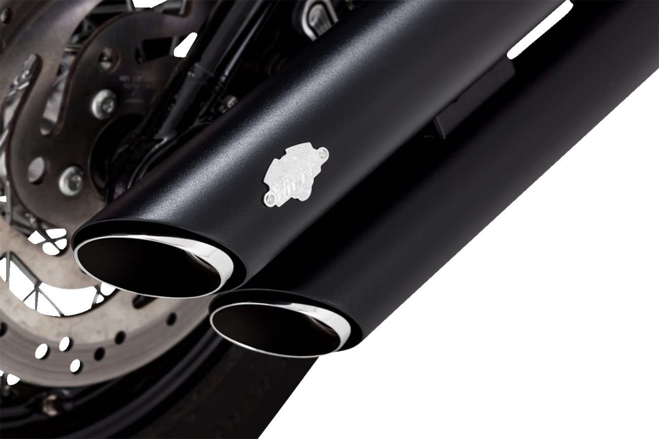 VANCE & HINES 3" Twin Slash Slip-On Mufflers - Black