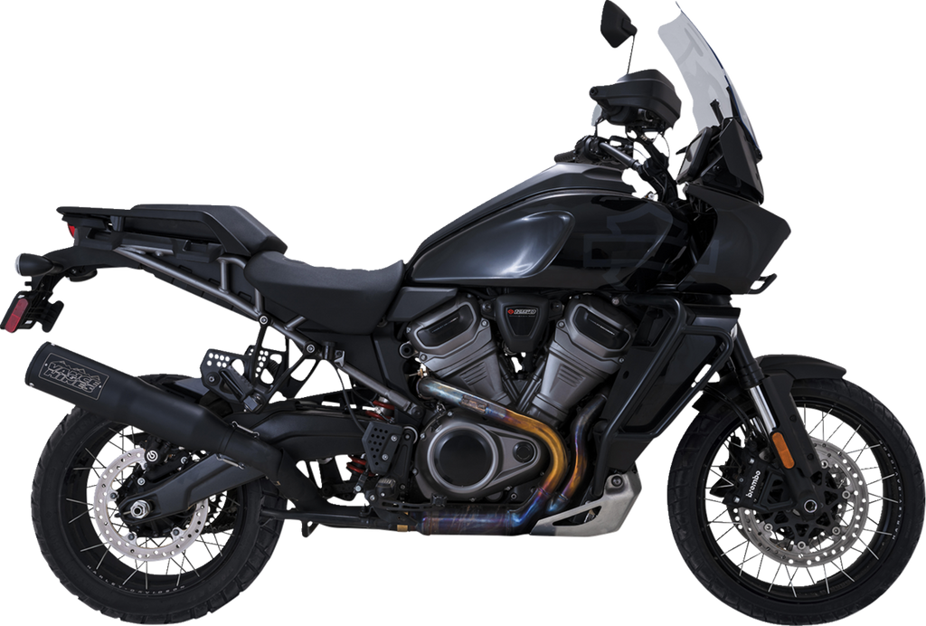 VANCE & HINES Adventure Hi-Output 450 Slip-On Muffler - Black - Stainless Steel