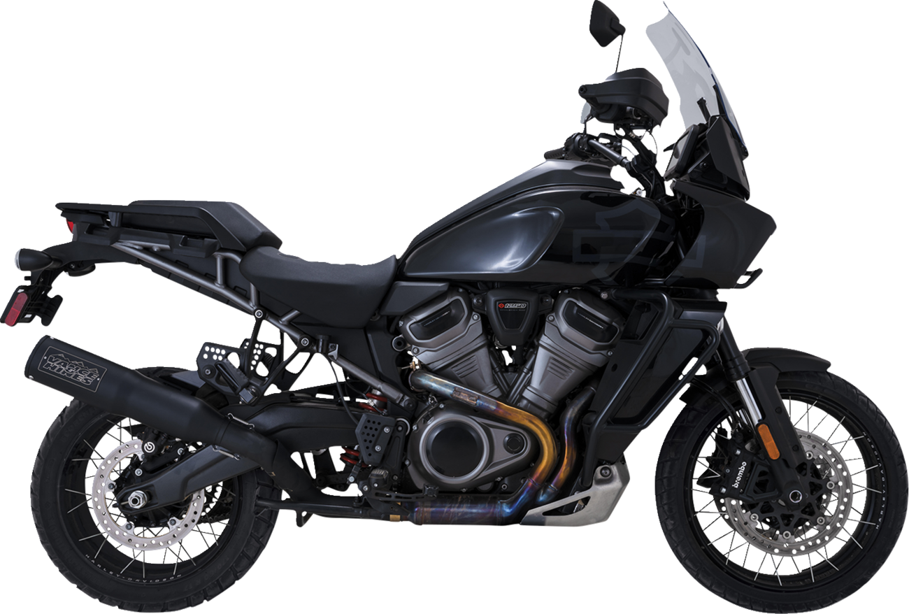 VANCE & HINES Adventure Hi-Output 450 Slip-On Muffler - Black - Stainless Steel