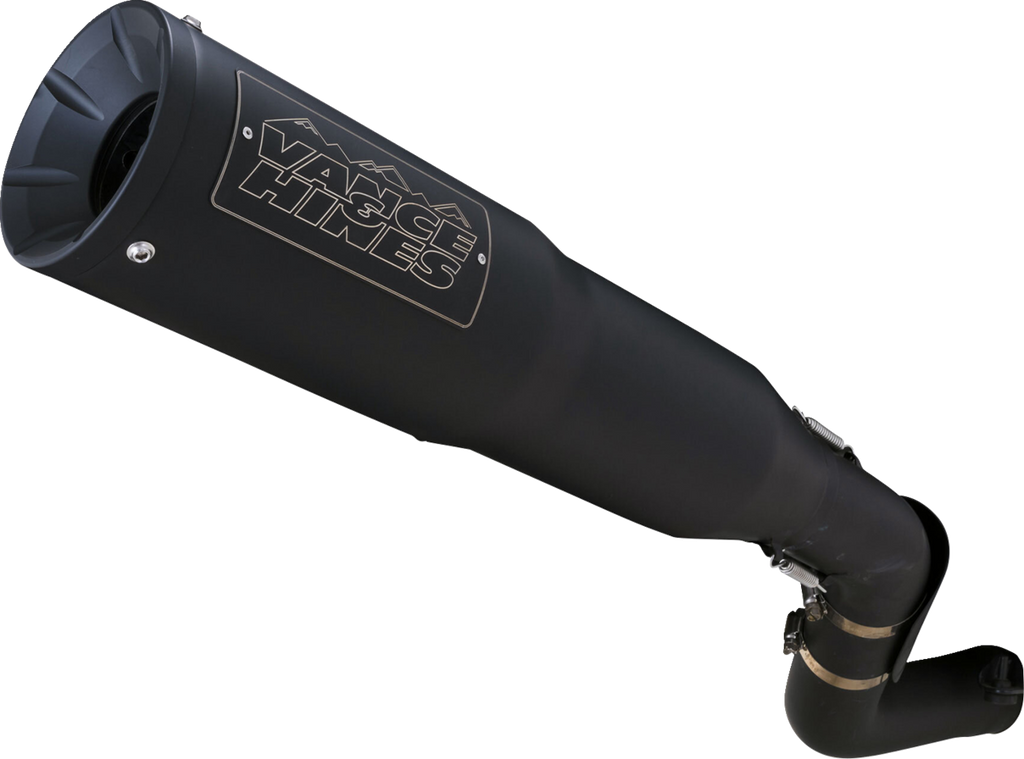 VANCE & HINES Adventure Hi-Output 450 Slip-On Muffler - Black - Stainless Steel