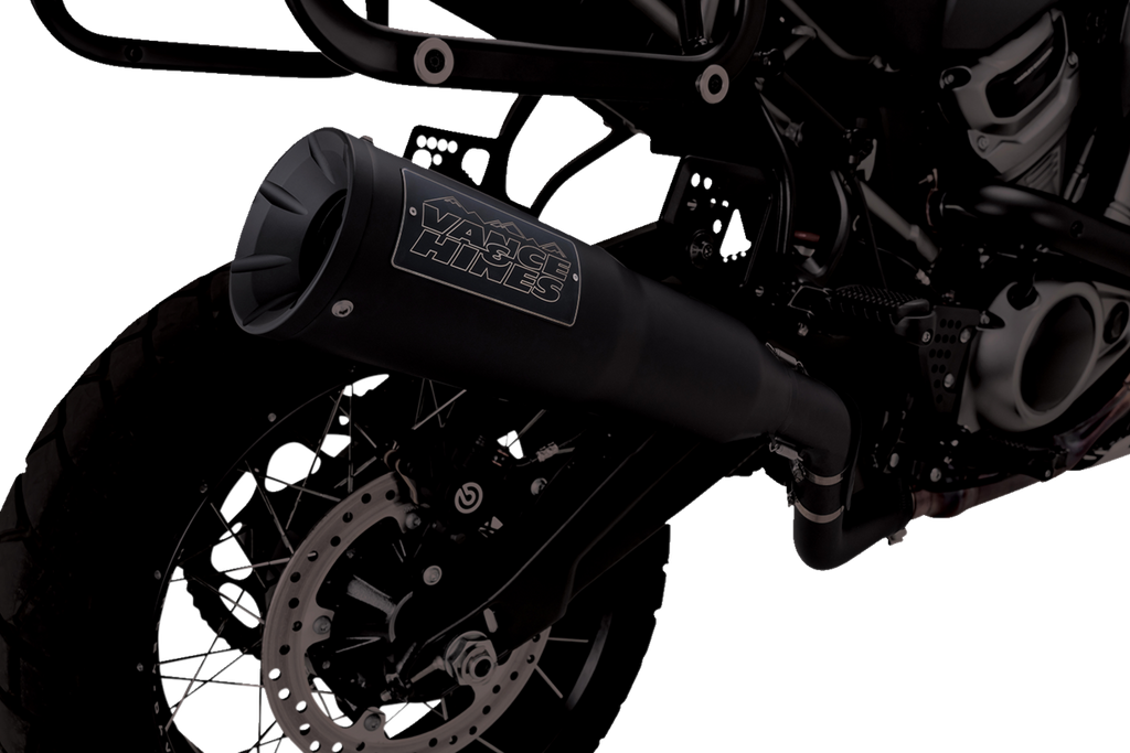 VANCE & HINES Adventure Hi-Output 450 Slip-On Muffler - Black - Stainless Steel