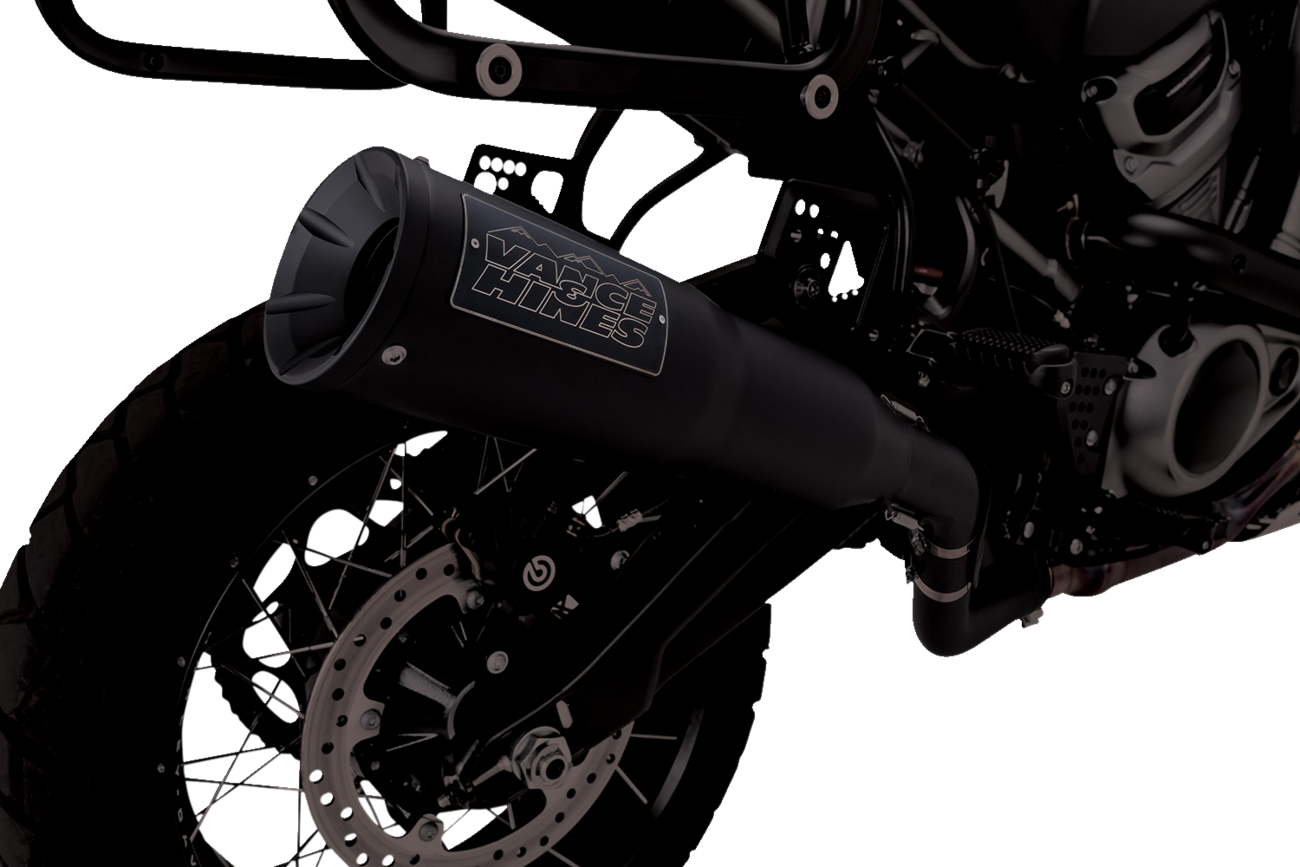 VANCE & HINES Adventure Hi-Output 450 Slip-On Muffler - Black - Stainless Steel