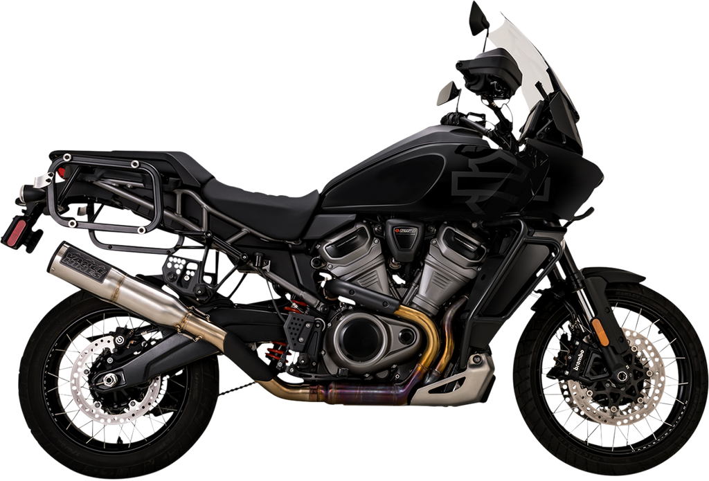 VANCE & HINES Adventure Hi-Output 450 Slip-On Muffler - Black - Stainless Steel