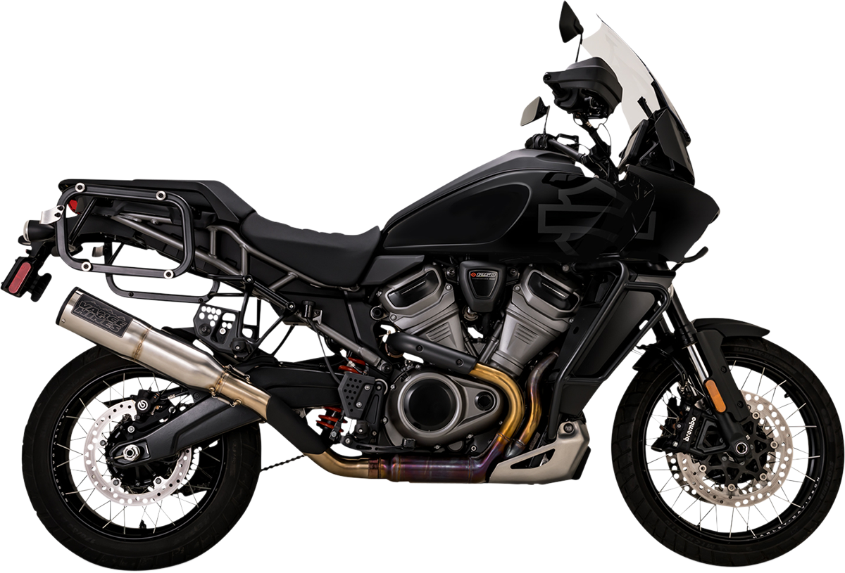 VANCE & HINES Adventure Hi-Output 450 Slip-On Muffler - Black - Stainless Steel