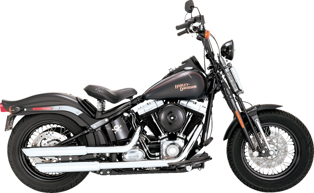 VANCE & HINES 3" Twin Slash Slip-On Mufflers - Chrome