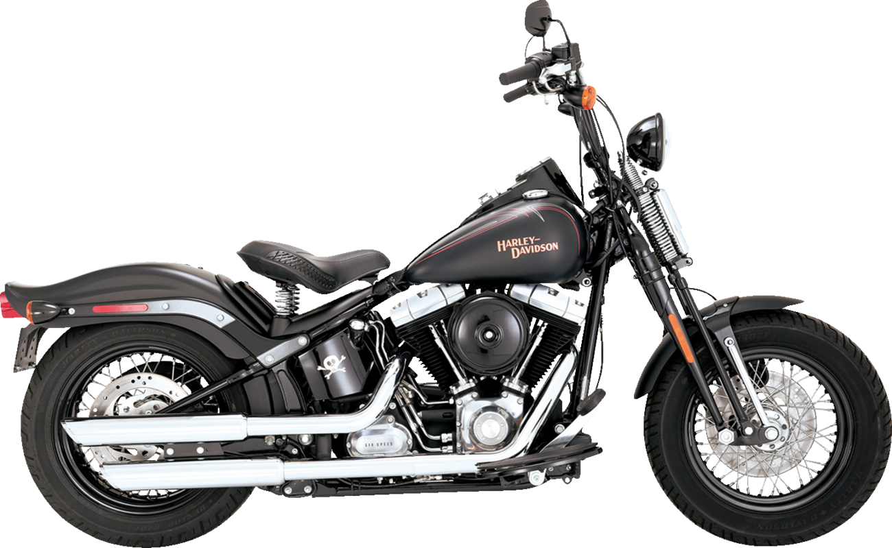 VANCE & HINES 3" Twin Slash Slip-On Mufflers - Chrome
