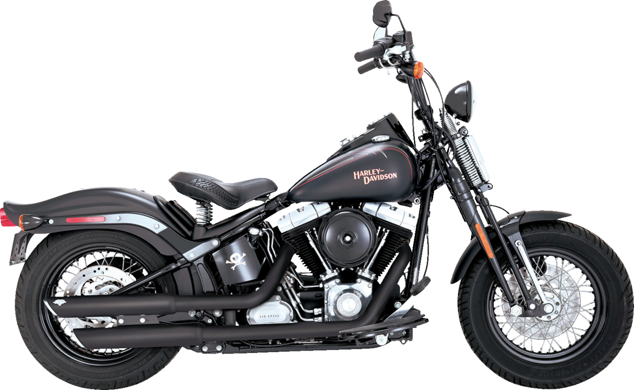 VANCE & HINES 3" Twin Slash Slip-On Mufflers - Black