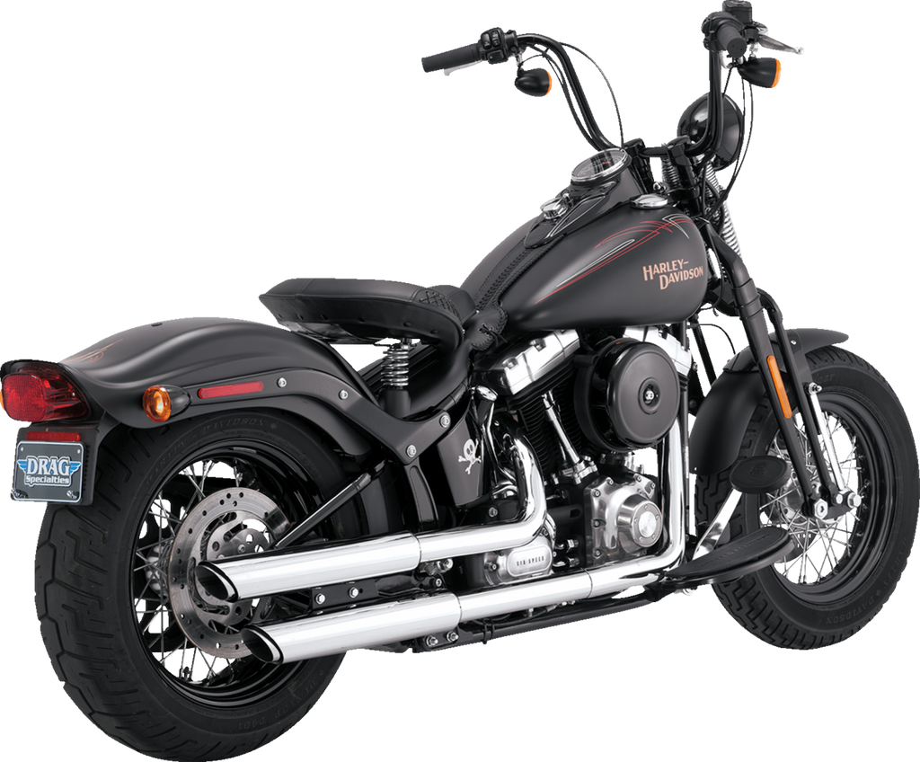 VANCE & HINES 3" Twin Slash Slip-On Mufflers - Chrome