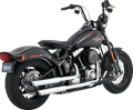 VANCE & HINES 3" Twin Slash Slip-On Mufflers - Chrome