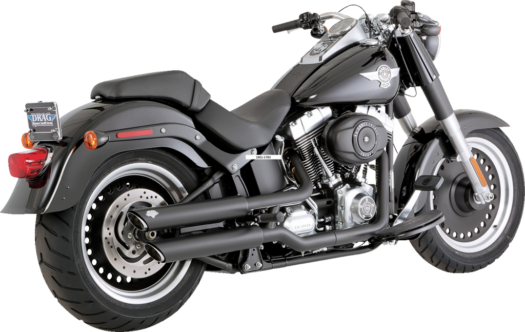 VANCE & HINES Twin Slash 3" Slip-On Mufflers - Black