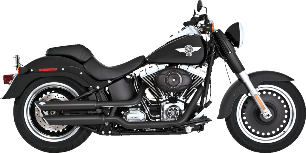 VANCE & HINES Twin Slash 3" Slip-On Mufflers - Black