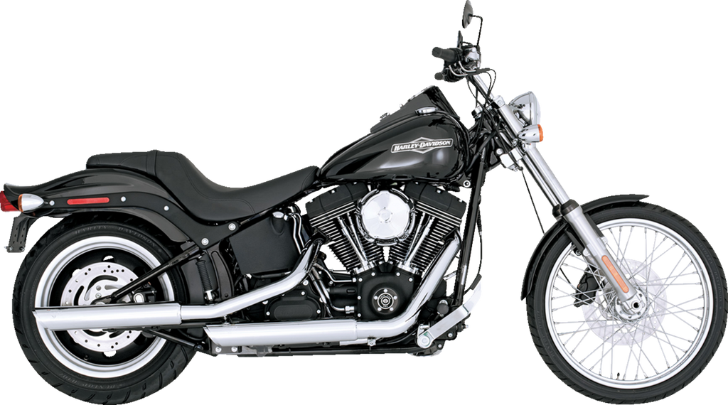 VANCE & HINES 3" Twin Slash Slip-On Muffler - Chrome