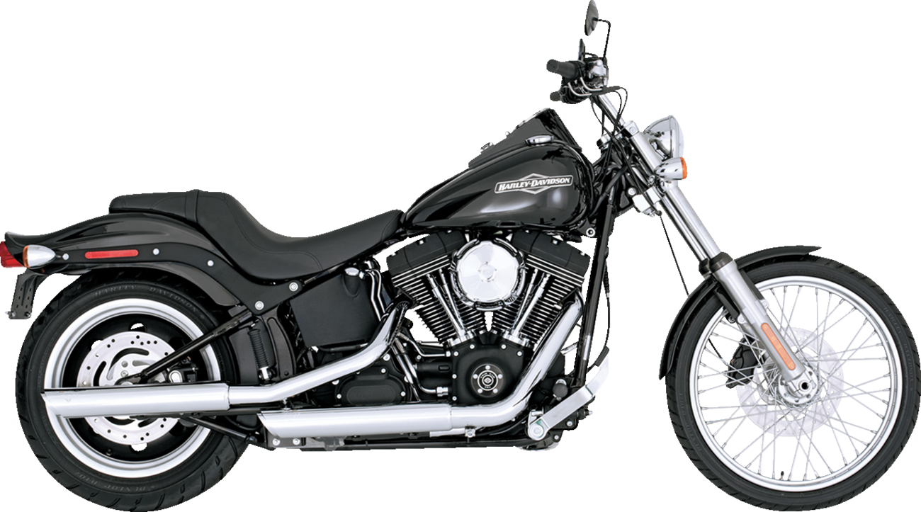 VANCE & HINES 3" Twin Slash Slip-On Muffler - Chrome