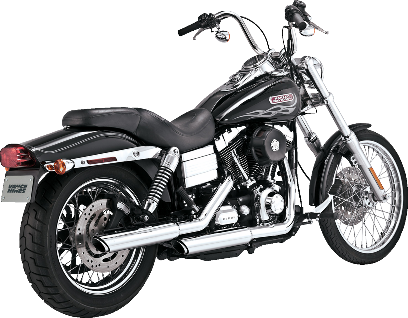 VANCE & HINES 3" Twin Slash Slip-On Muffler - Black