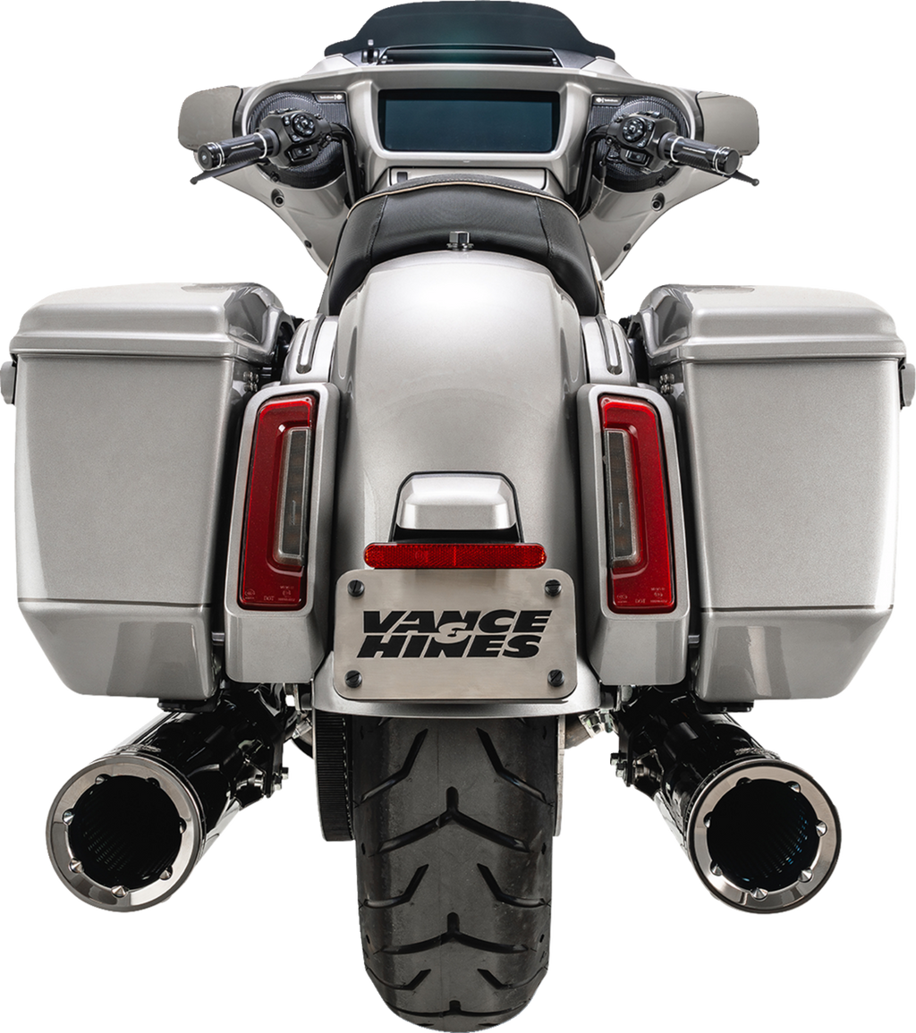 VANCE & HINES Hi-Output Slip-On Mufflers - Dark Chrome - 4-1/2"