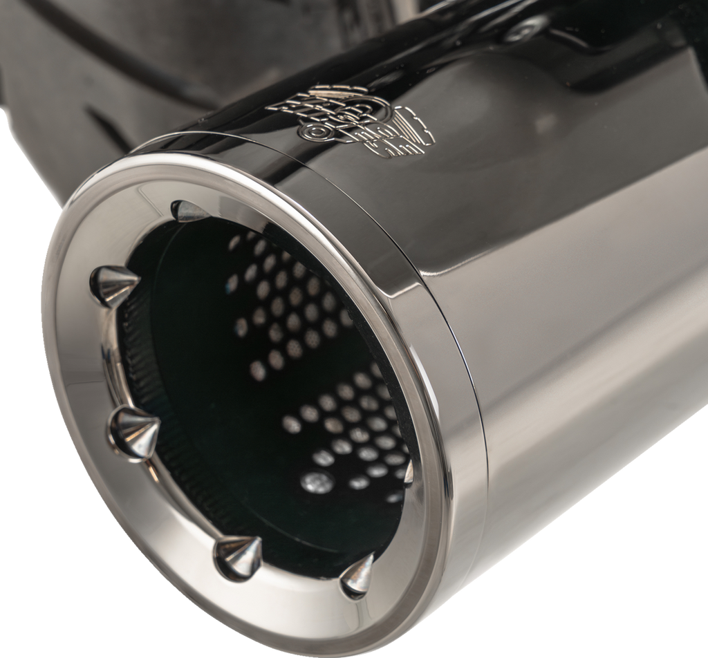 VANCE & HINES Hi-Output Slip-On Mufflers - Dark Chrome - 4-1/2"