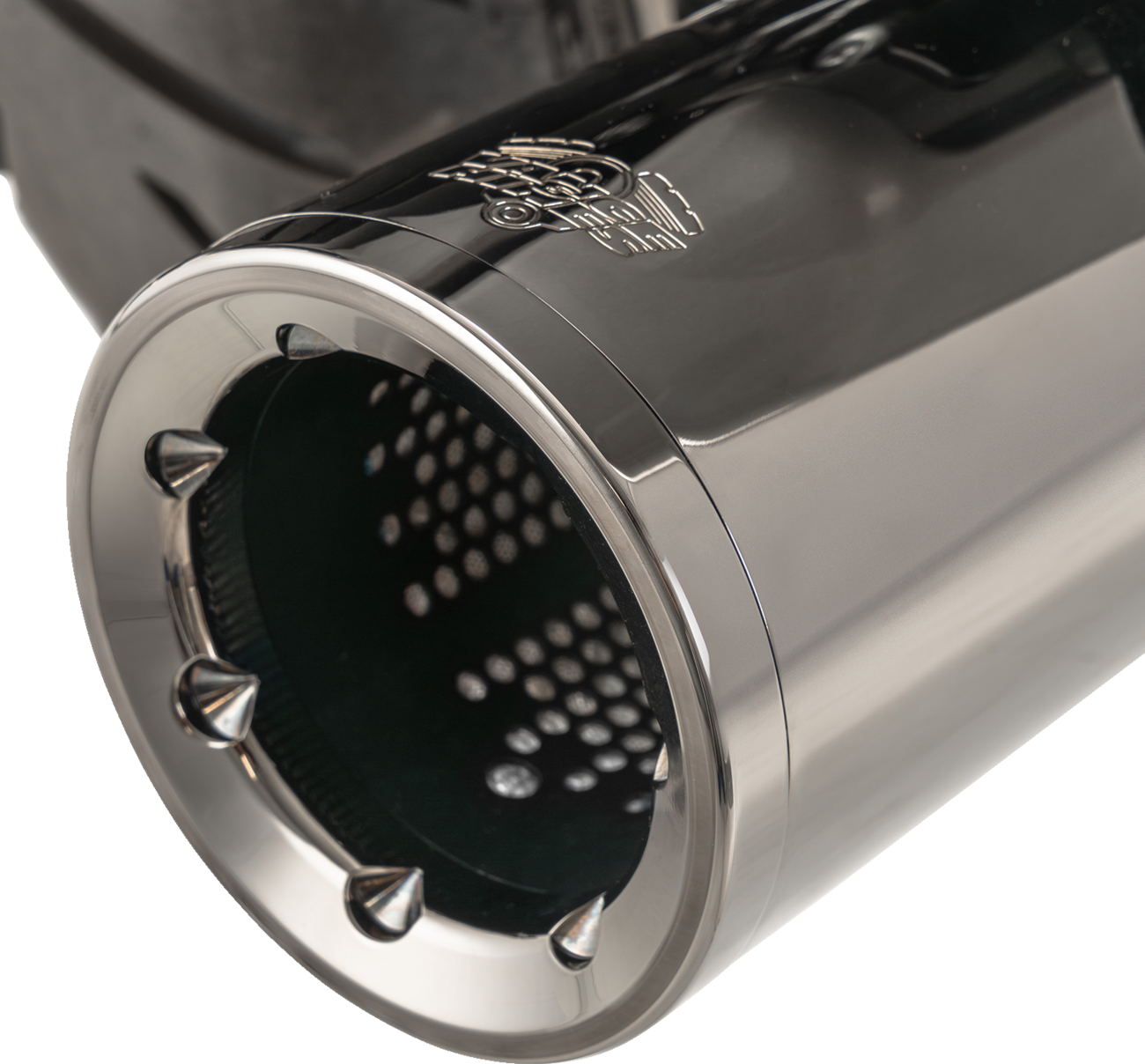 VANCE & HINES Hi-Output Slip-On Mufflers - Dark Chrome - 4-1/2"
