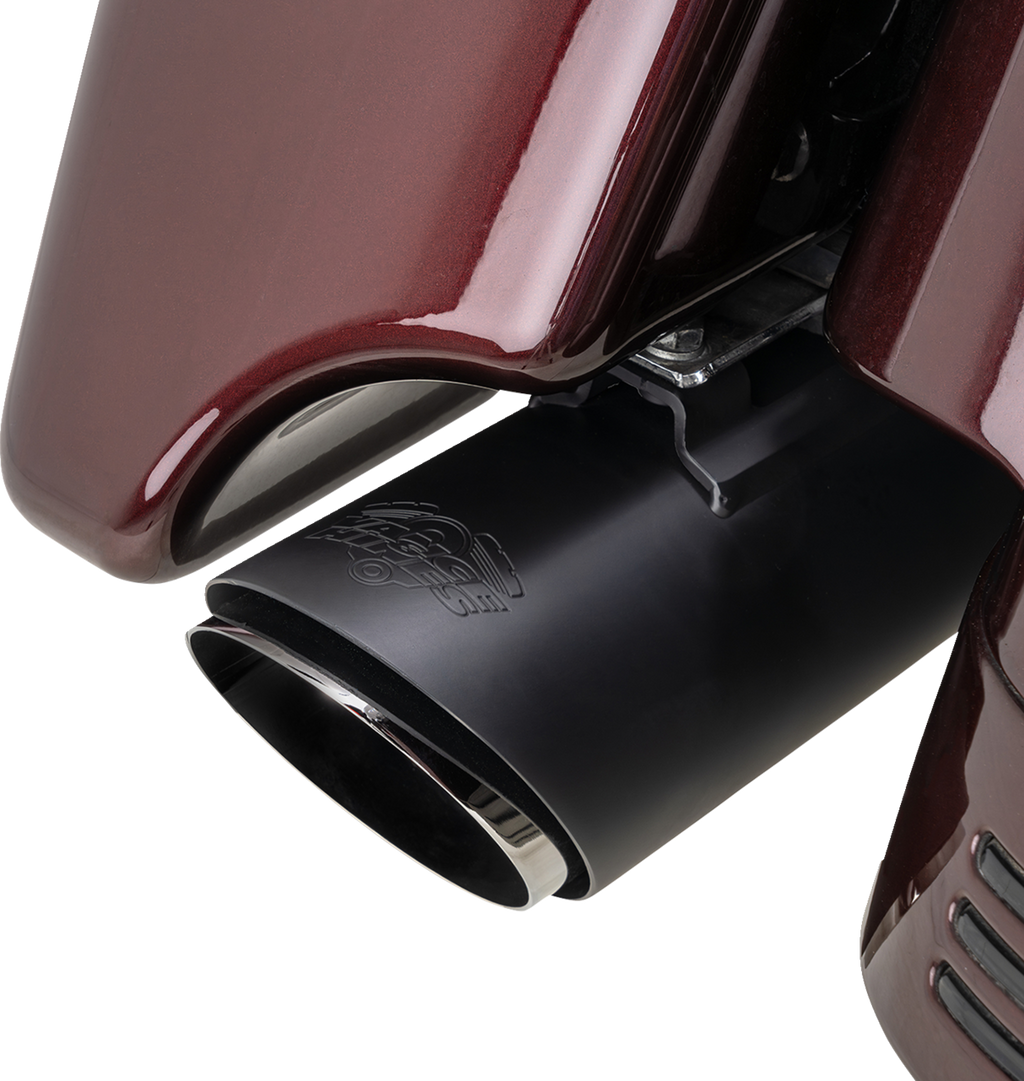 VANCE & HINES Twin Slash Slip-On Muffler - Black - FL