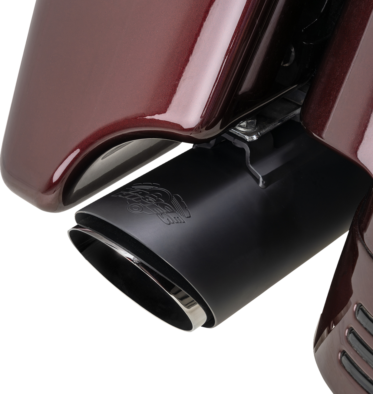 VANCE & HINES Twin Slash Slip-On Muffler - Black - FL