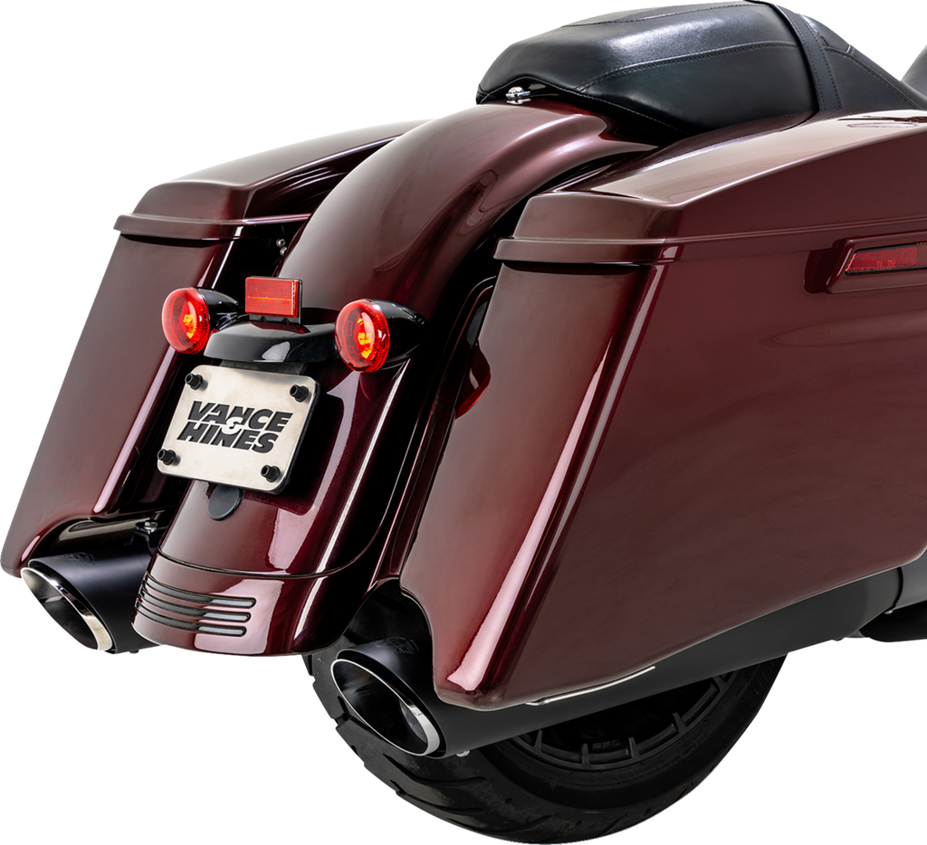 VANCE & HINES Twin Slash Slip-On Muffler - Black - FL