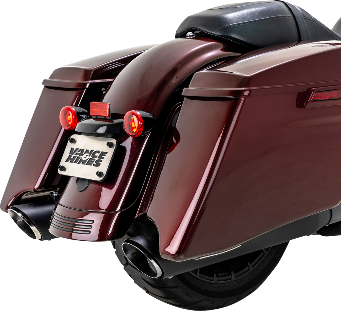 VANCE & HINES Twin Slash Slip-On Muffler - Black - FL
