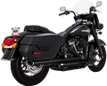 VANCE & HINES Twin Slash Slip-On Mufflers - PCX™ - Black