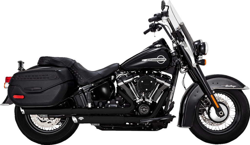 VANCE & HINES Twin Slash Slip-On Mufflers - PCX™ - Black