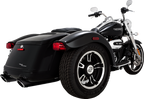 VANCE & HINES Twin Slash Slip-On Mufflers - Chrome - FLRT