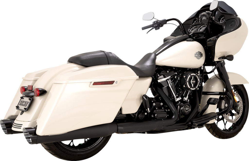 VANCE & HINES Razorback 450 Slip-On Mufflers - Black - M8 Bagger