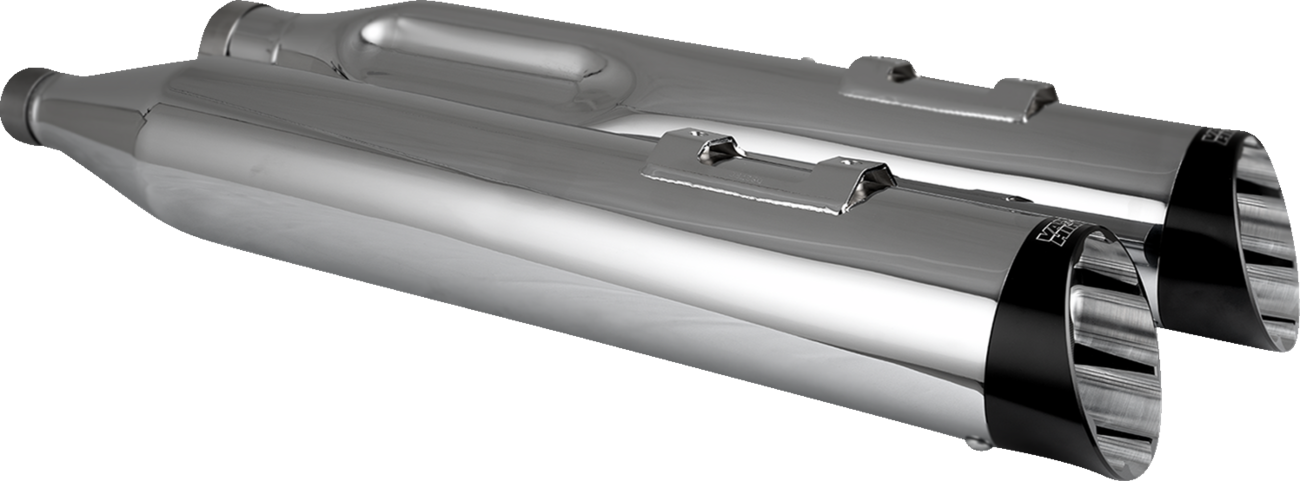 VANCE & HINES Razorback 450 Slip-On Mufflers - Chrome - M8 Bagger