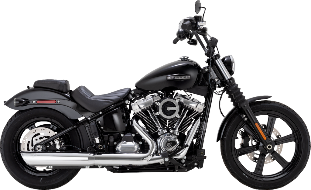 VANCE & HINES Twin Slash Slip-On Muffler - Chrome - Softail